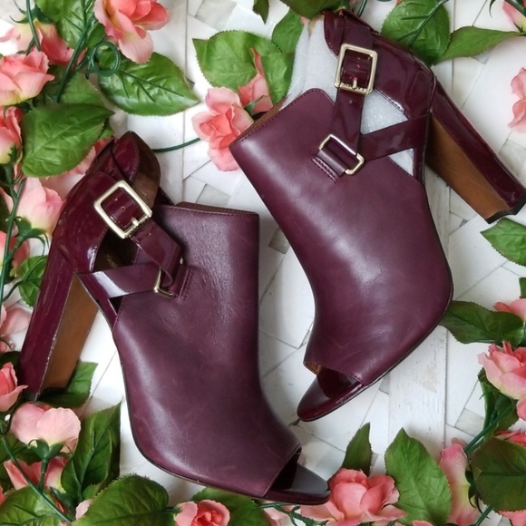 Lauren Ralph Lauren sz 9 Purple Leather Booties - Picture 8 of 8